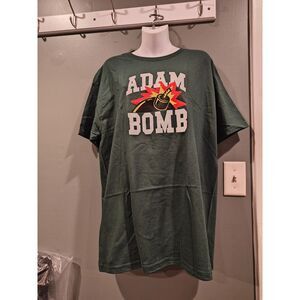 Adam bomb green t shirt lg NWT